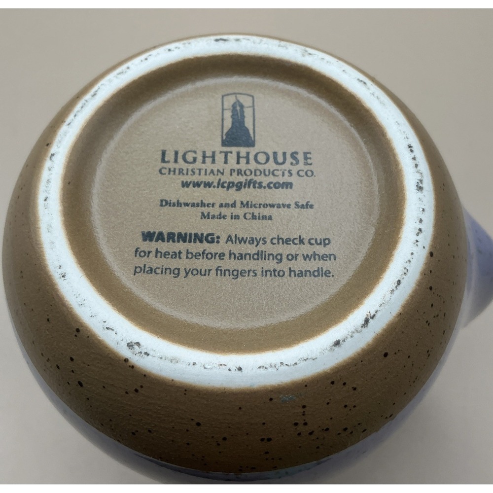 Lighthouse Christian Products Handwarmer Mug Speckled Lavender, PRAY Mark 11:24 - Picture 7 of 9